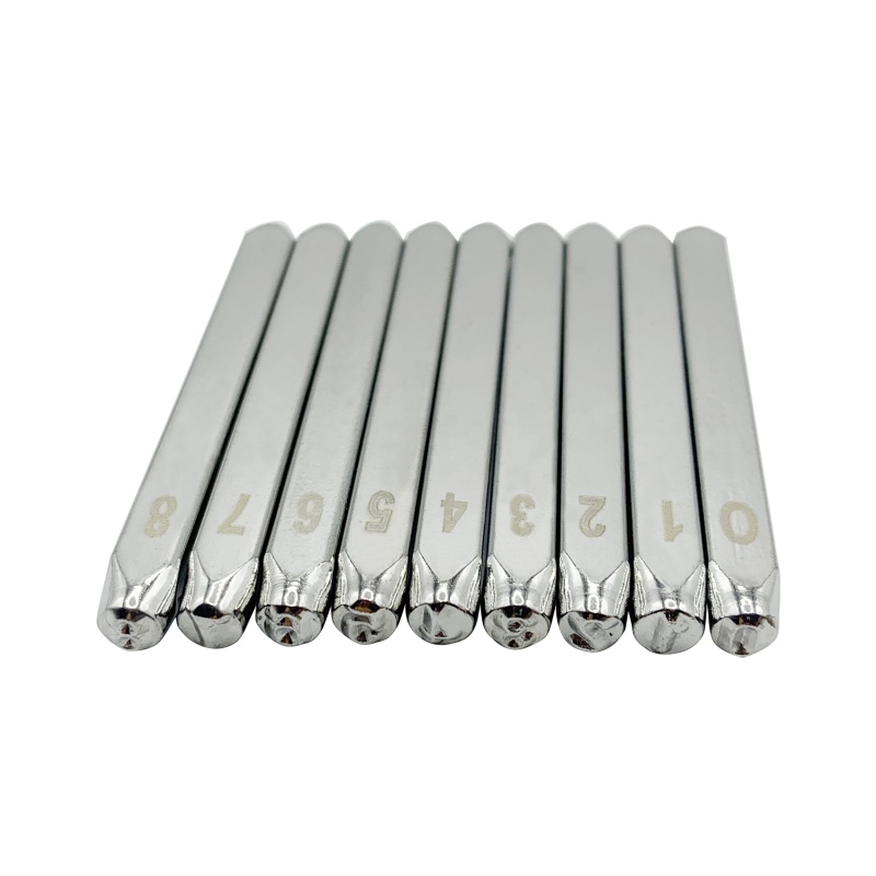 4mm Number Stamp Set - 9 Piece