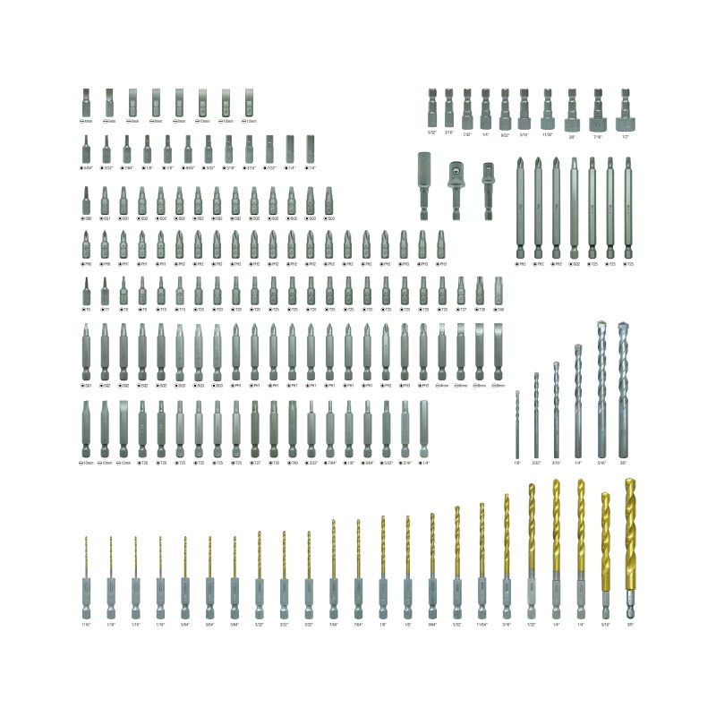 175PC Drill Bit Set